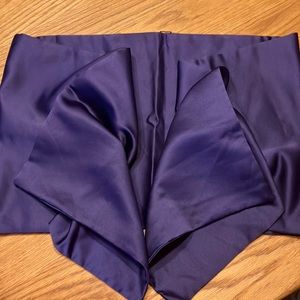 NWOT dark purple satin shoulder wrap